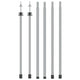 Vidaxl laifel bâton 2 pc télescopique 102-260 cm aluminium