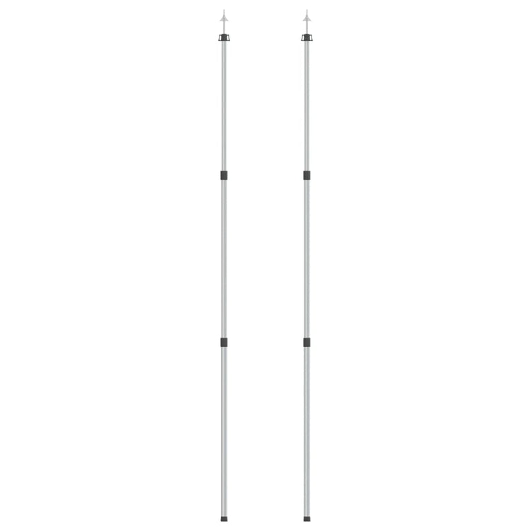 Vidaxl laifel bâton 2 pc télescopique 102-260 cm aluminium