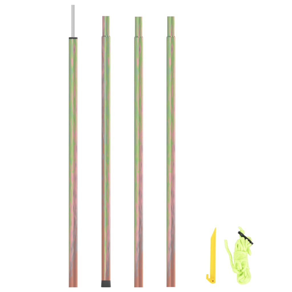 Vidaxl Posts de crème solaire 200 cm en acier galvanisé
