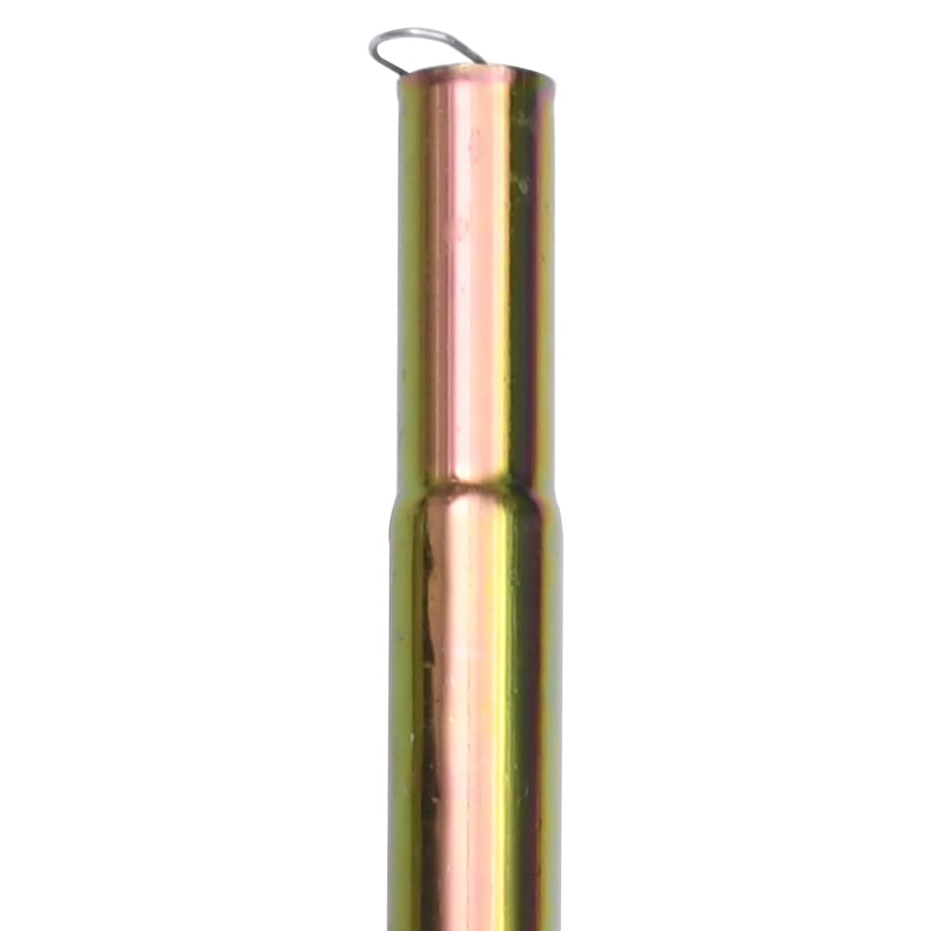 Vidaxl Posts de crème solaire 200 cm en acier galvanisé