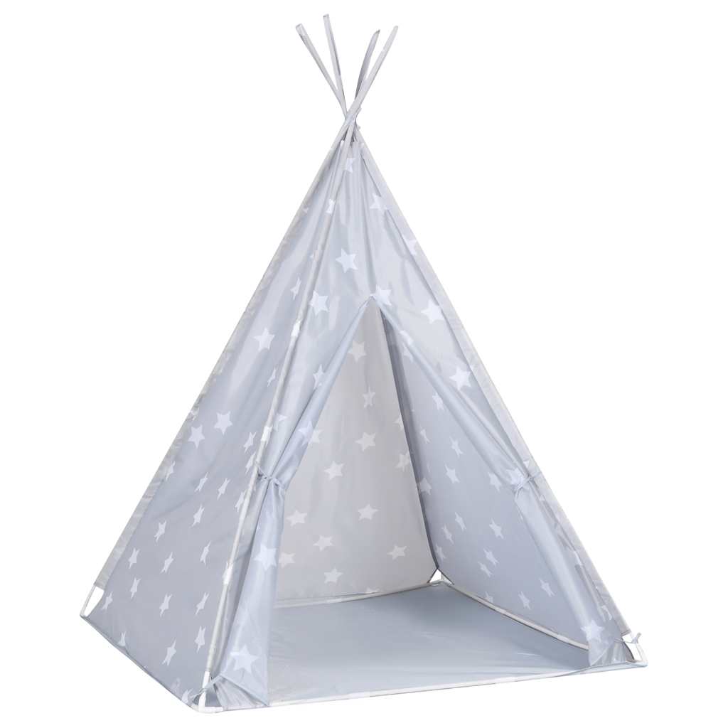 Vidaxx tente tipi pour enfants avec sac 115x115x160 cm polyester gris