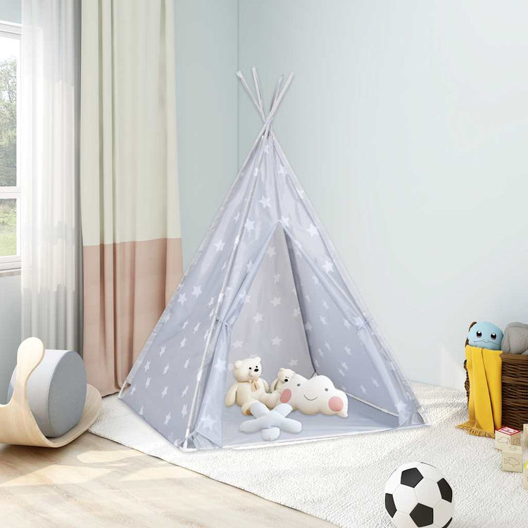 Vidaxx tente tipi pour enfants avec sac 115x115x160 cm polyester gris