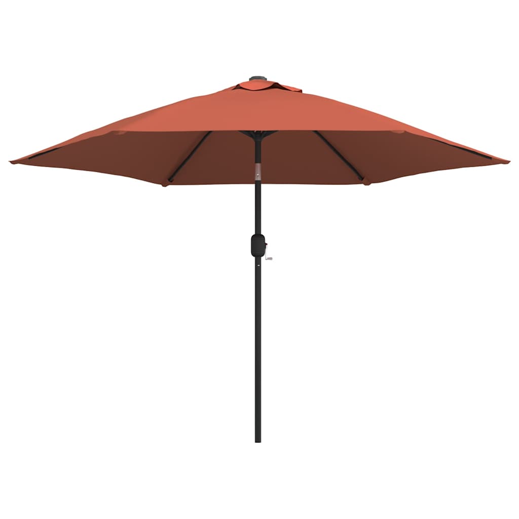 Vidaxl parasol avec poteau métallique 300 cm en terre cuite -colored