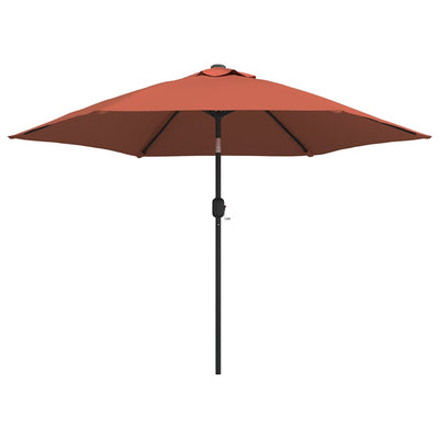 Vidaxl parasol avec poteau métallique 300 cm en terre cuite -colored