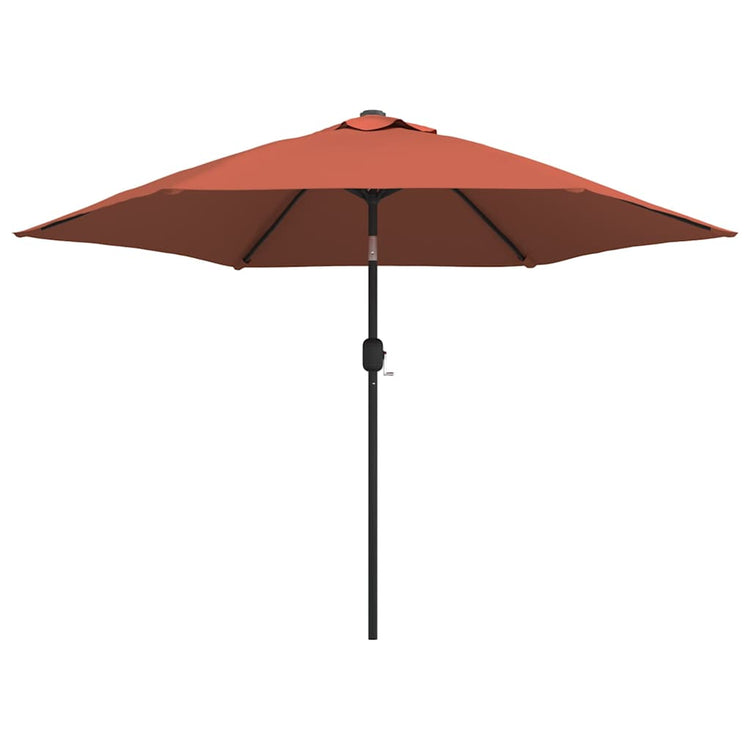 Vidaxl parasol avec poteau métallique 300 cm en terre cuite -colored