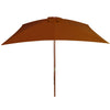 Vidaxl parasol avec poteau en bois 200x300 cm en terre cuite