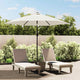 Tissu de remplacement Vidaxl pour parasol 300 cm blanc