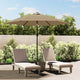 Tissu de remplacement Vidaxl pour parasol 300 cm taupe