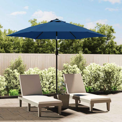 Tissu de remplacement de Vidaxl pour parasol 300 cm Azure Bleu