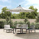 Tissu de remplacement Vidaxl pour parasol flottant 300 cm Sandy blanc