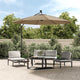 Tissu de remplacement Vidaxl pour parasol flottant 300 cm taupe