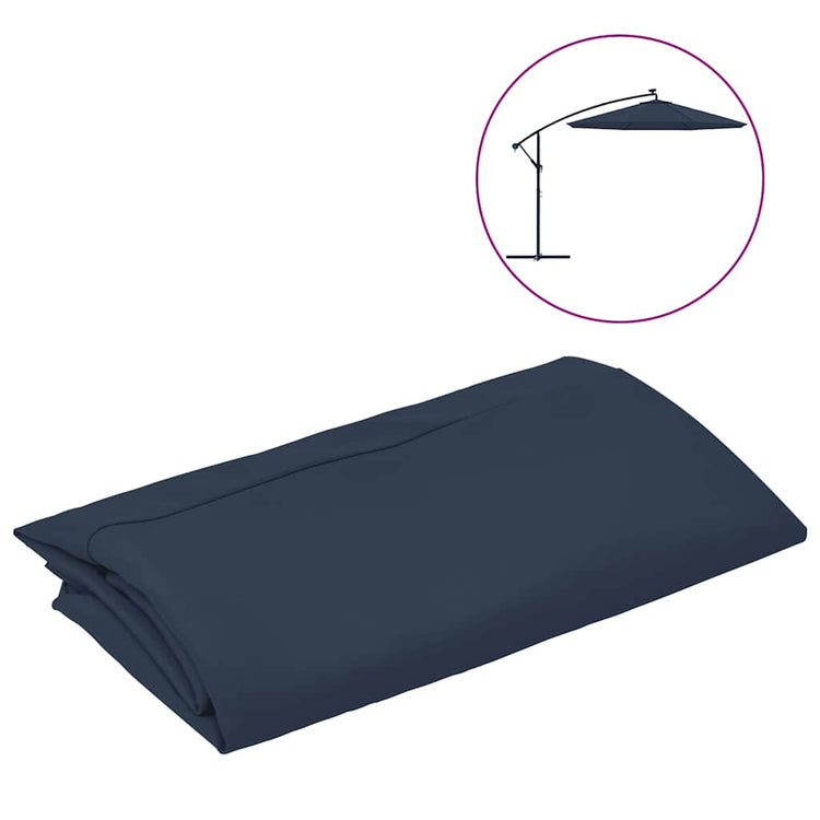 Tissu de remplacement Vidaxl pour parasol flottant 350 cm bleu