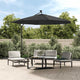 Tissu de remplacement Vidaxl pour parasol flottant 350 cm anthracite -colored