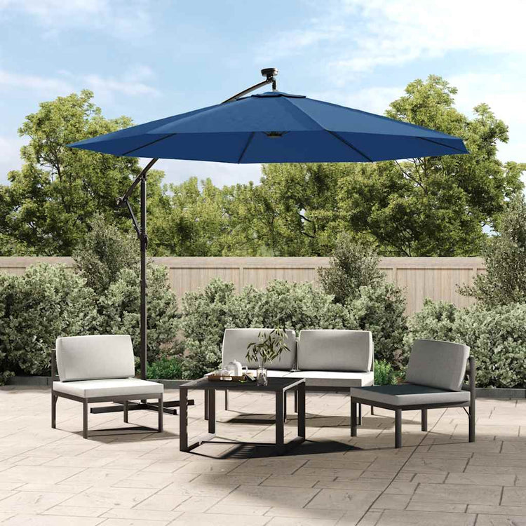 Tissu de remplacement de Vidaxl pour parasol flottant 350 cm Bleu Azure