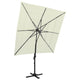 Vidaxl parasol 4 couches avec poteau en aluminium 250x250 cm de couleur sable