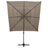 Vidaxl parasol 4 couches avec poteau en aluminium 250x250 cm taupe