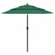 Vidaxl parasol 3 couches avec poteau en aluminium 2,5 m vert