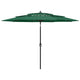 Vidaxl parasol 3 couches avec poteau en aluminium 3 m vert