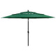 Vidaxl parasol 3 couches avec poteau en aluminium 3,5 m vert
