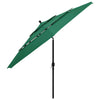 Vidaxl parasol 3 couches avec poteau en aluminium 3,5 m vert
