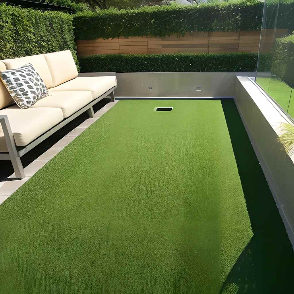 Vidaxl Grass artificiel 7 9 mm 1x10 m vert