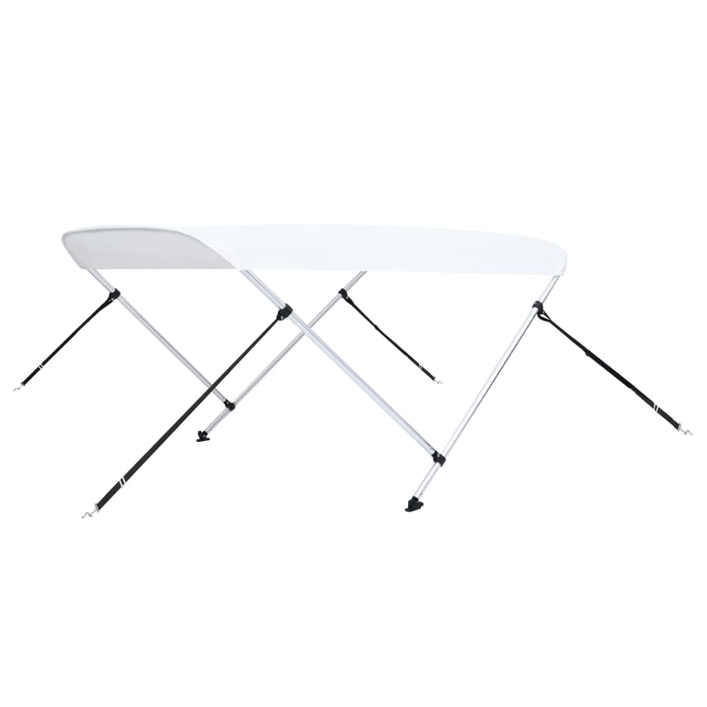 Vidaxl biminitop 2-boogs 180x130x110 cm blanc