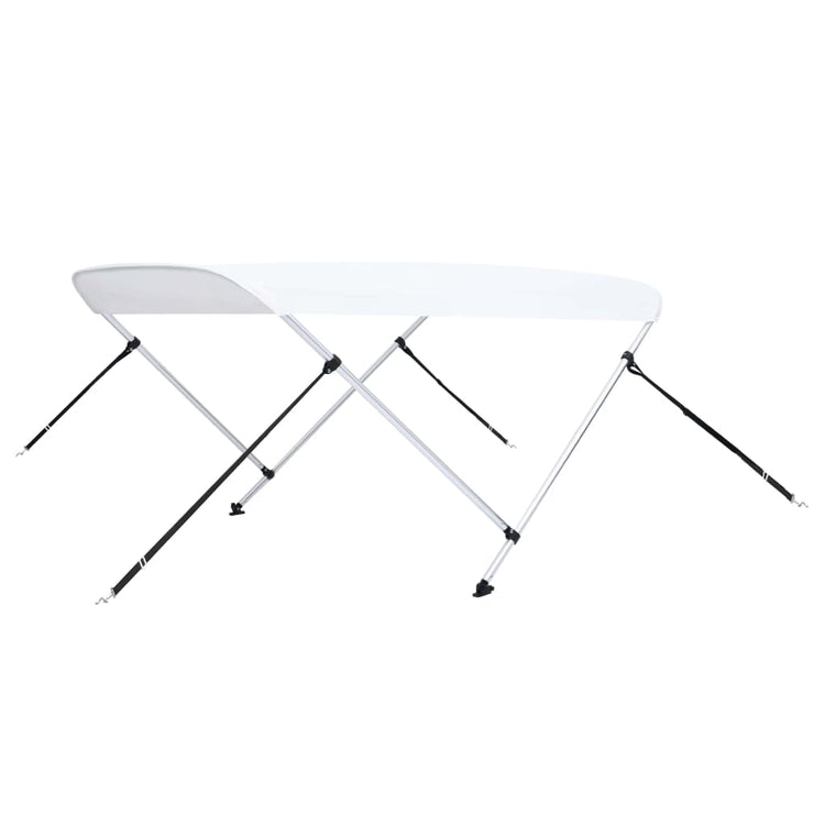 Vidaxl biminitop 2-boogs 180x130x110 cm blanc