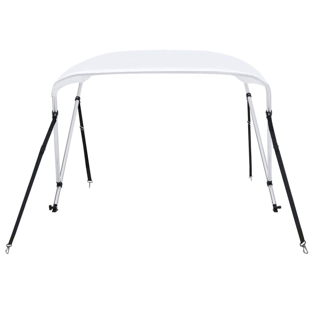 Vidaxl biminitop 2-boogs 180x130x110 cm blanc