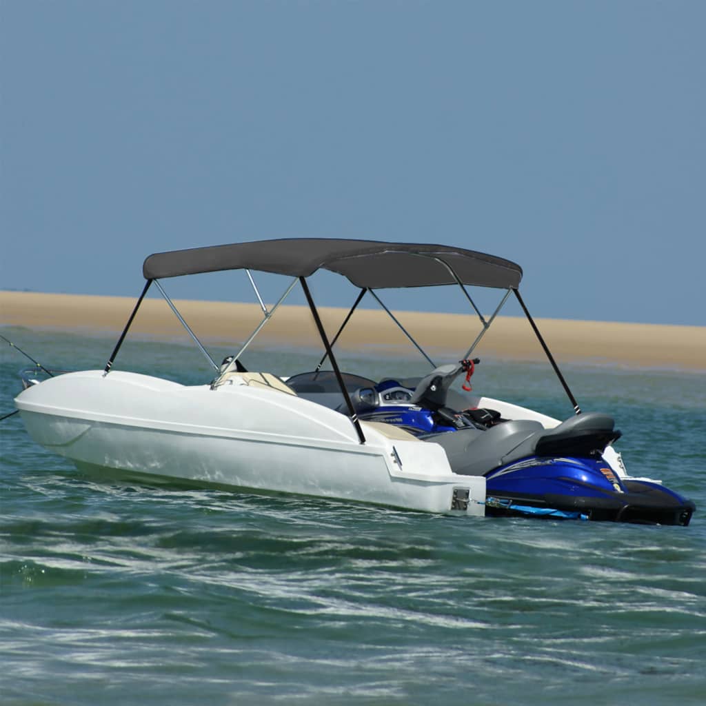 Vidaxl biminitop 3-boogs 183x196x137 cm de couleur anthracite