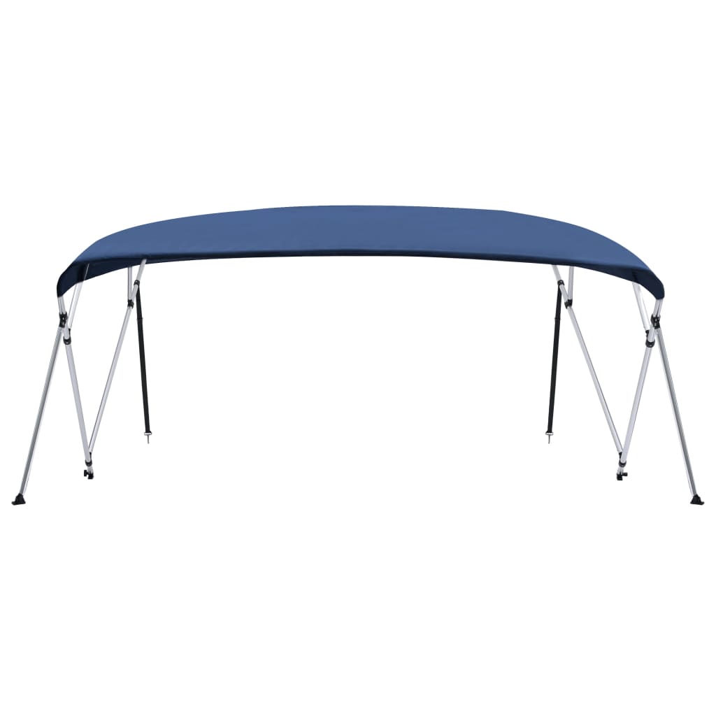 Vidaxl Biminitop 4-Boogs 243x (230-244) x137 cm bleu marine