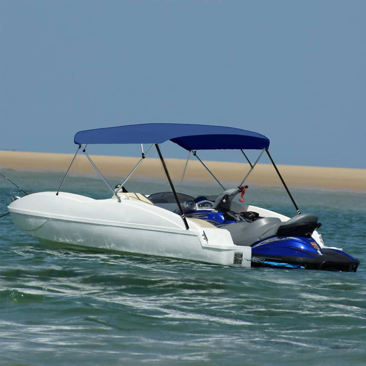 Vidaxl Biminitop 4-Boogs 243x (230-244) x137 cm bleu marine