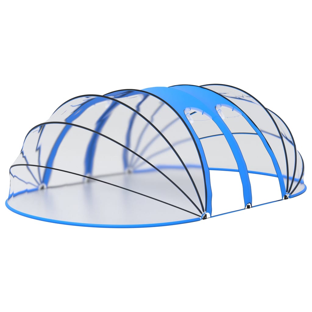 Vidaxl piscine dôme ovale 620x410x205 cm