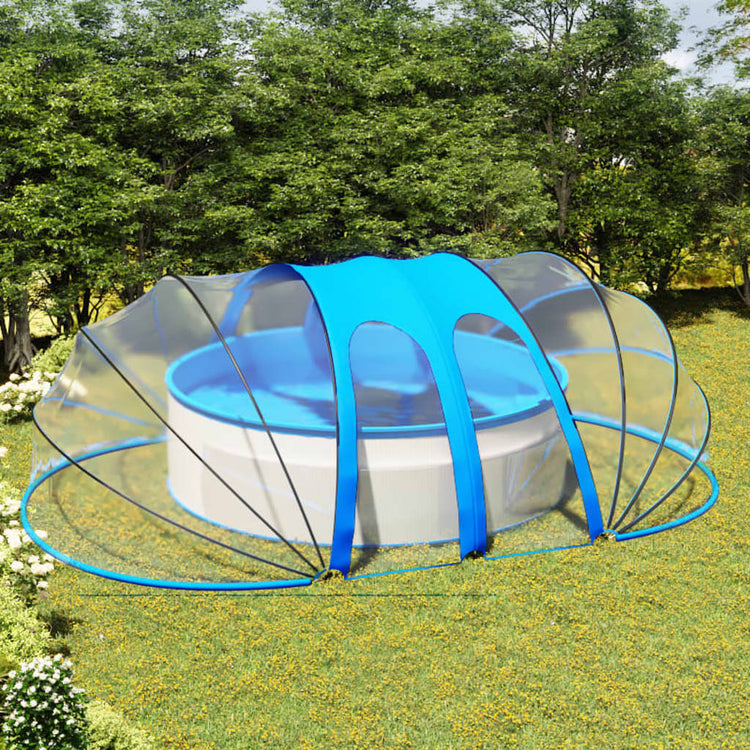 Vidaxl piscine dôme ovale 620x410x205 cm