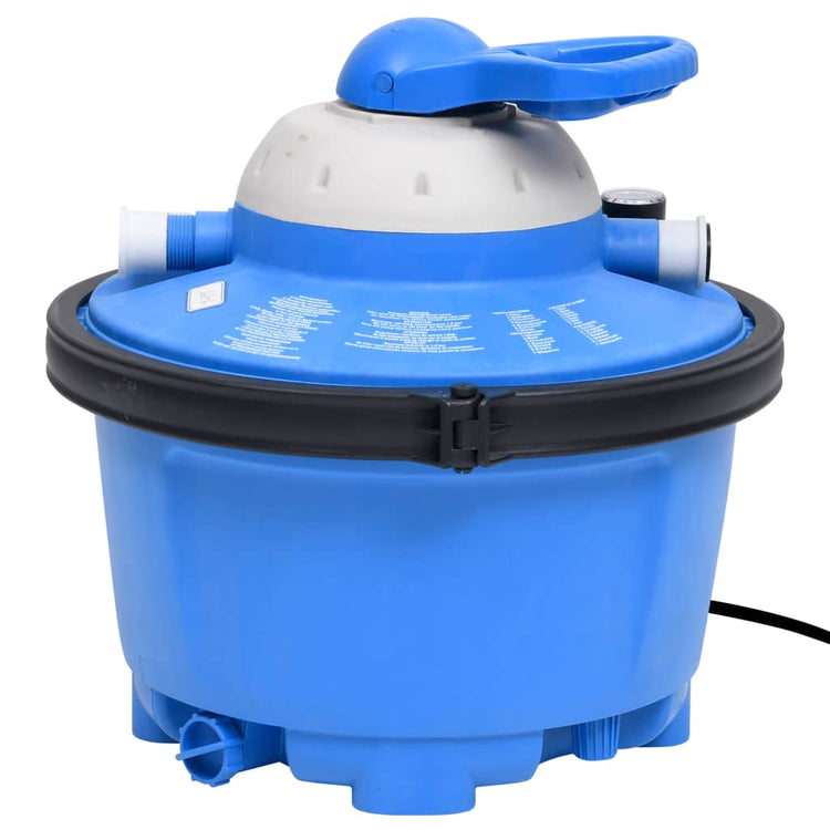 Pompe de filtre de sable Vidaxl 200 W 25 L 385x620x432 mm bleu et noir