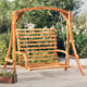 Banc balançoire Vidaxx 126x63x92 cm bois courbé finition teck