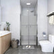 Porte de douche vidaxl 96x190 cm ESG Halfmat