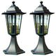 Vidaxl Garden Lamps 2 St aluminium vert foncé noir