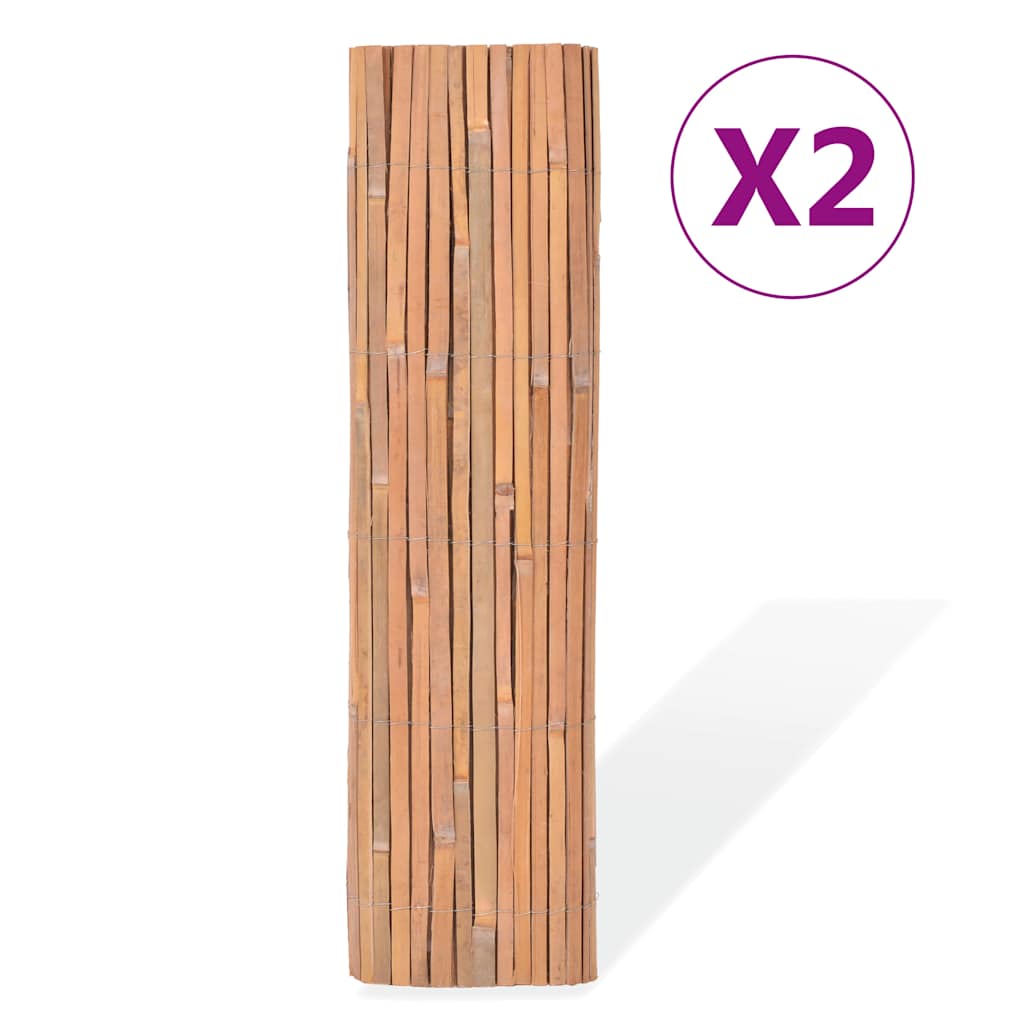 Écrans Vidaxl 2 PCS 100x400 cm BAMBOO
