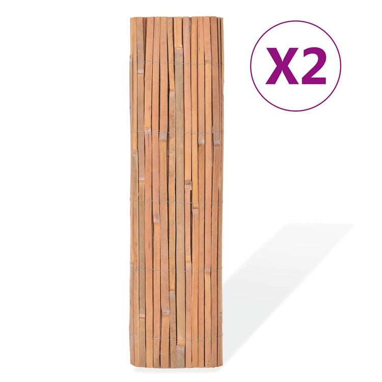 Écrans Vidaxl 2 PCS 100x400 cm BAMBOO