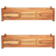 Les planteurs Vidaxl ont augmenté 2 PCS 100x30x25 cm Acaciahout