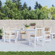 Vidaxx coussins de chaise de jardin 4 pcs dossier bas 100x50x7 cm tissu beige