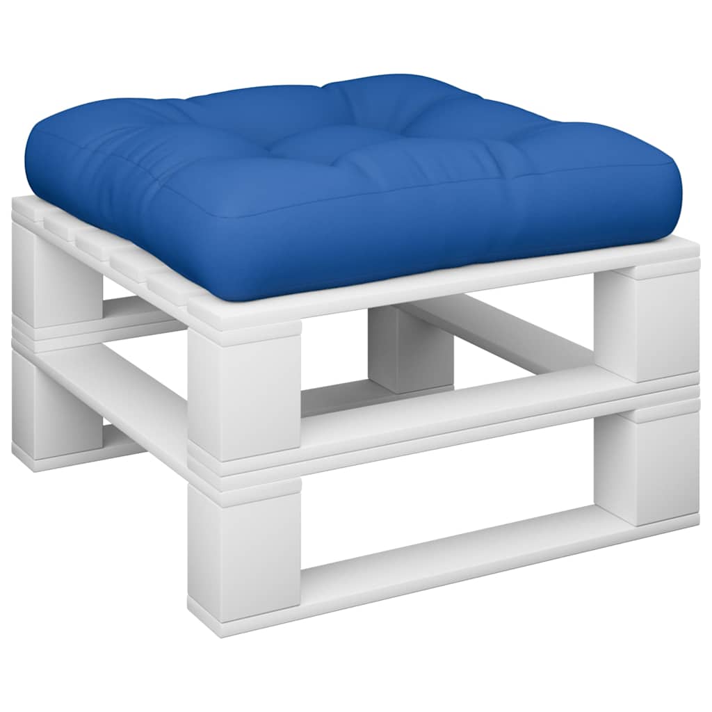 VidaXL coussin palette 60x60x12 cm tissu bleu royal