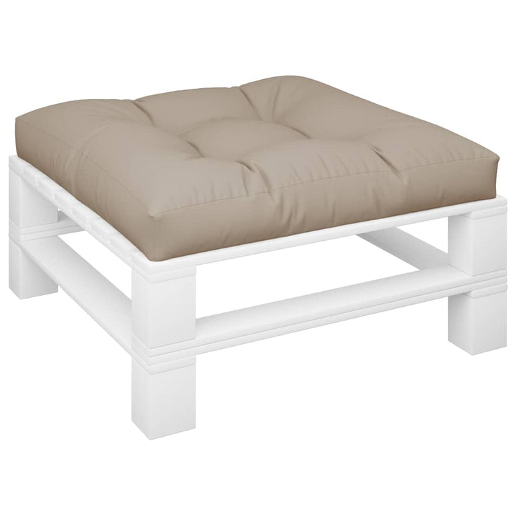 VidaXL coussin palette 70x70x12 cm tissu taupe