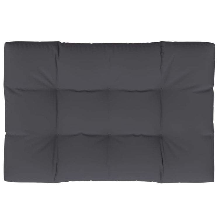 Coussin de palette Vidaxl 120x80x12 cm Tissu anthracite -colored