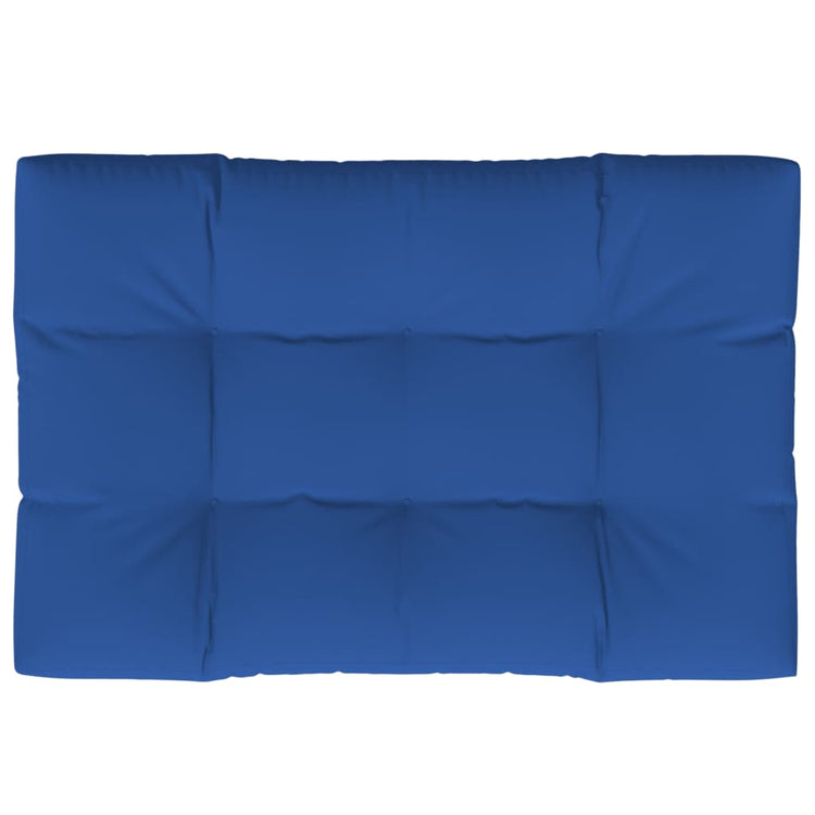 Coussin de palette vidaxl 120x80x12 cm tissu king bleu