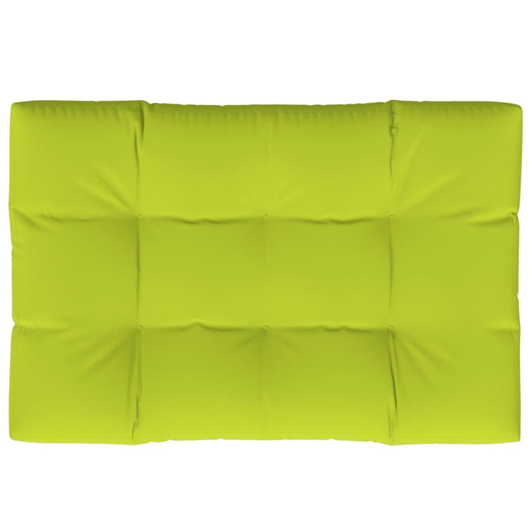 Coussin de palette vidaxl 120x80x12 cm en tissu vert transparent
