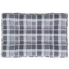 Coussin de palette vidaxl 120x80x12 cm tissu motif de diamant gris