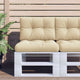 VidaXL coussin palette 50x40x12 cm tissu beige