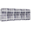 Coussin de palette vidaxl 120x40x12 cm tissu motif de diamant gris