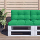 VidaXL coussins de palette 2 pcs tissu vert